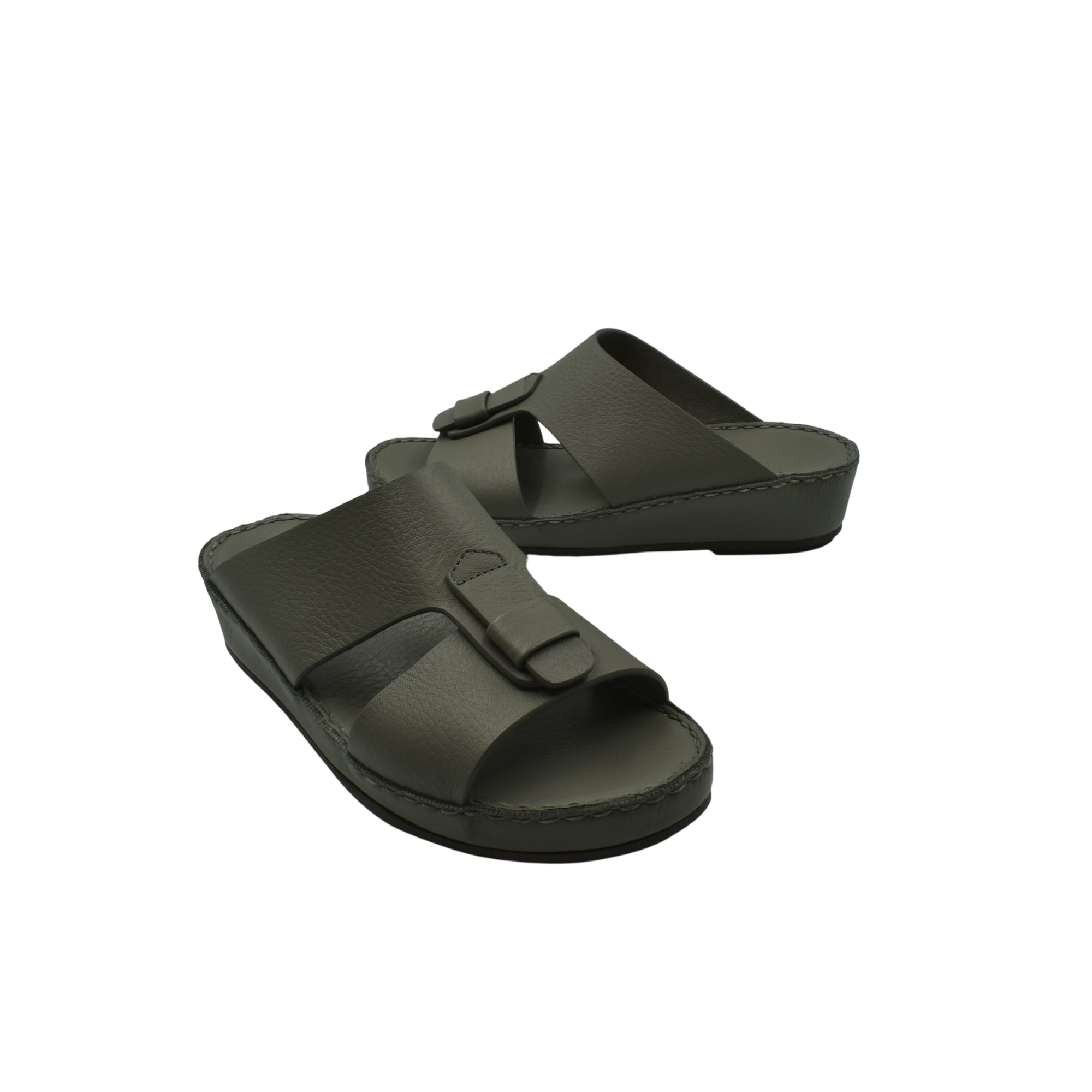 High-quality kids sandals in dark gray with adjustable straps and cushioned sole for comfort