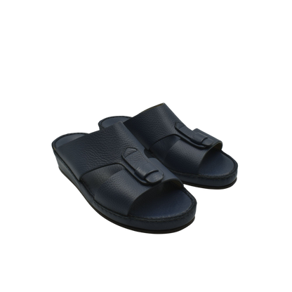 Black high-quality kids sandals with adjustable straps and cushioned soles from Private Collection
