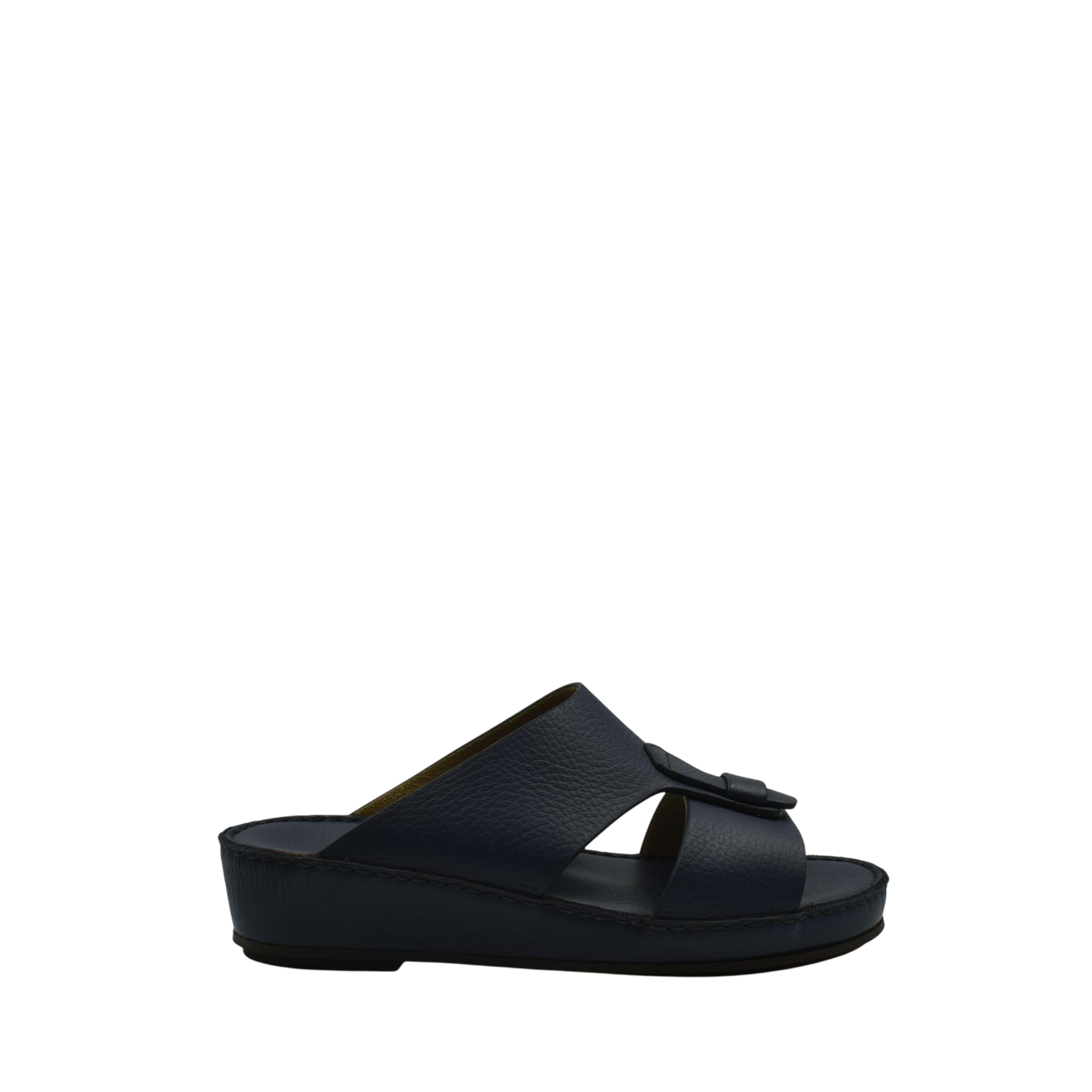 Black high-quality kids sandals with adjustable straps from Private Collection