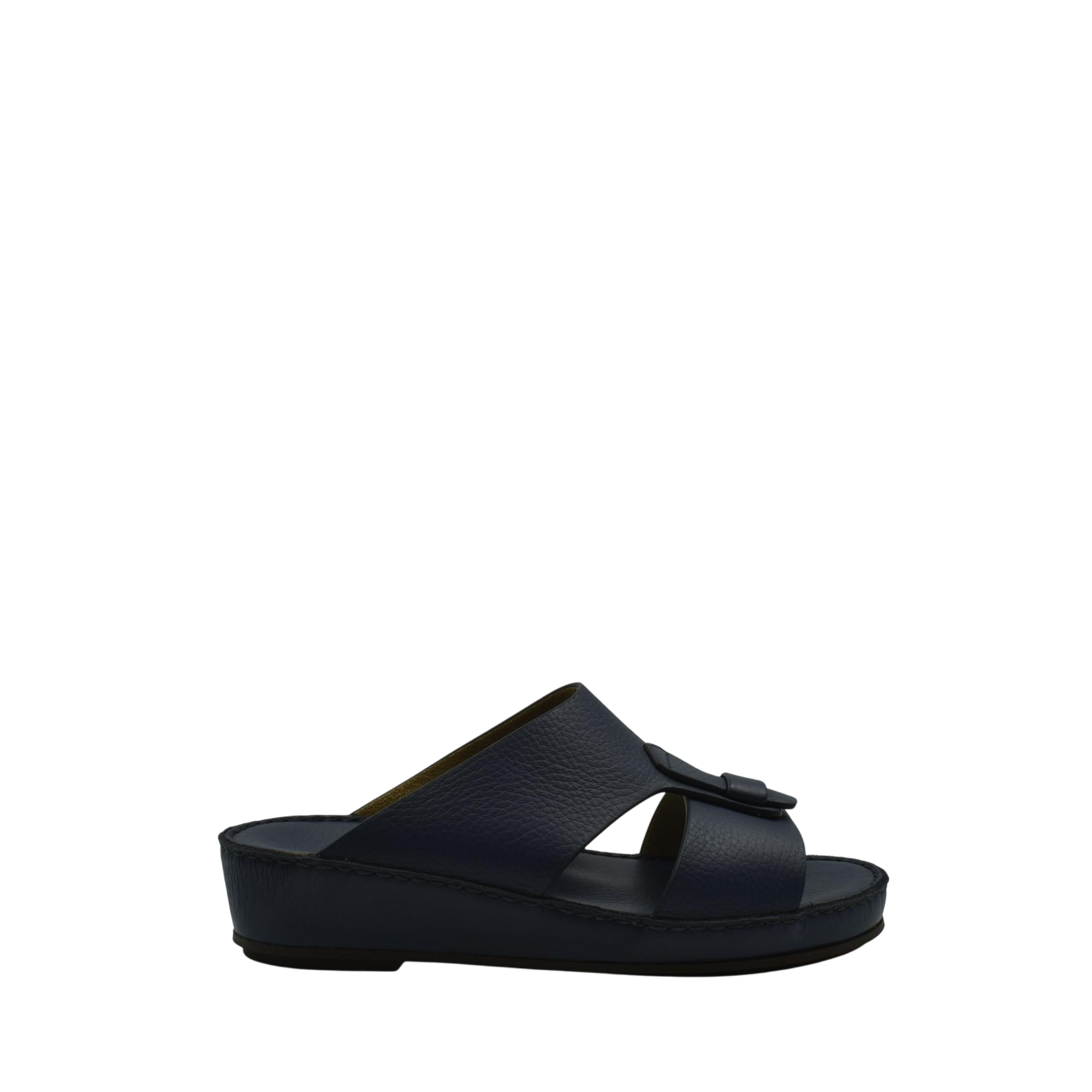 Black high-quality kids sandals with adjustable straps from Private Collection