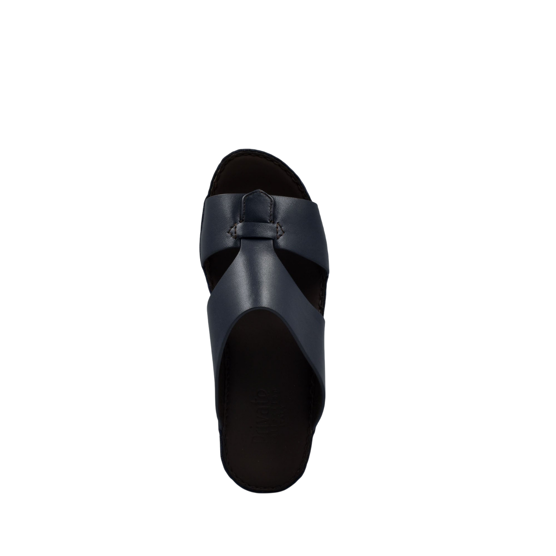 Black kids leather sandals with cross strap design for comfortable summer wear
