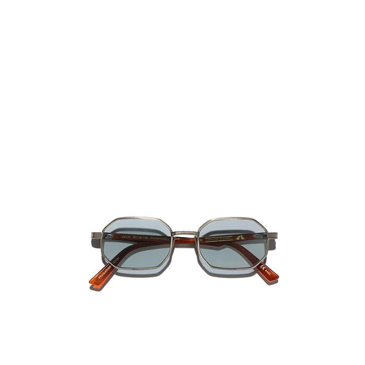 Private Collection L.G.R. Axum sunglasses with geometric frame and blue tinted lenses