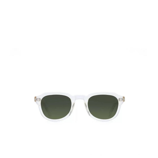 Clear frame sunglasses with dark lenses Italian made sunglasses luxury accessory