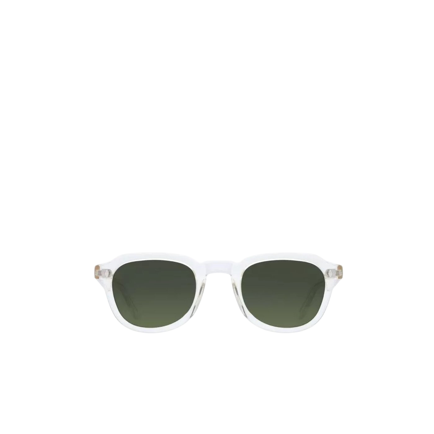 Clear frame sunglasses with dark lenses Italian made sunglasses luxury accessory