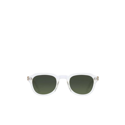 Clear frame sunglasses with dark lenses Italian made sunglasses luxury accessory