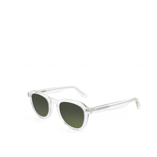 Clear frame sunglasses with dark lenses from Italian made sunglasses luxury collection