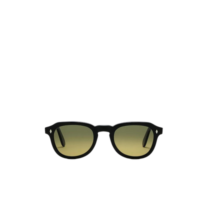 Luxury black round sunglasses with dark tinted lenses from Private collection