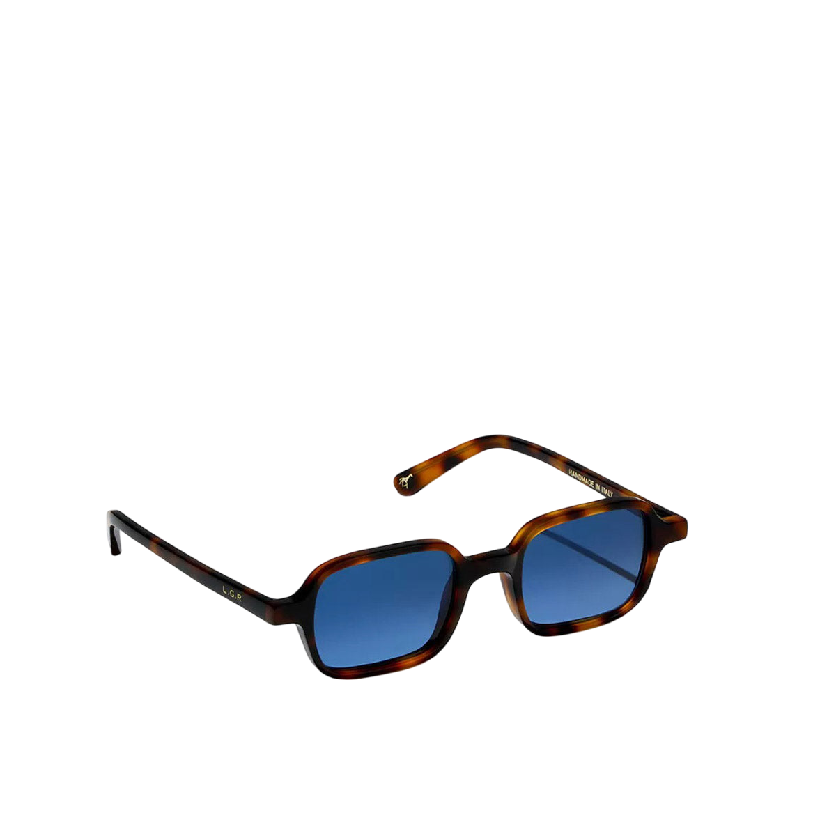 Tortoiseshell frame sunglasses with blue lenses from Private Collection luxury eyewear for men