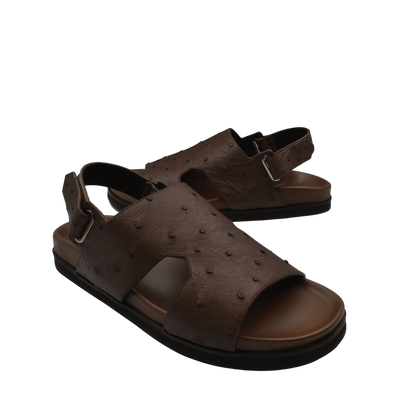 Brown Luxury Amorti Sangle Footwear open-toe sandals with adjustable straps and cushioned sole