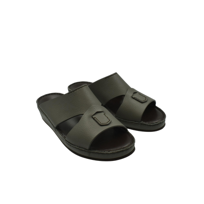 Private collection luxury kids leather sandals in dark brown with open toe and slip-on design