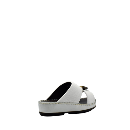 White luxury kids sandals from Private Collection with cushioned sole and open toe design