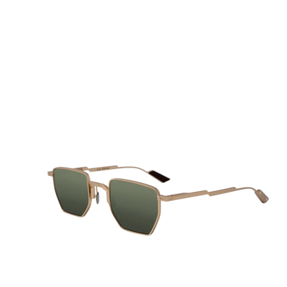 Luxury eyewear rose gold framed sunglasses with green tinted lenses from private collection