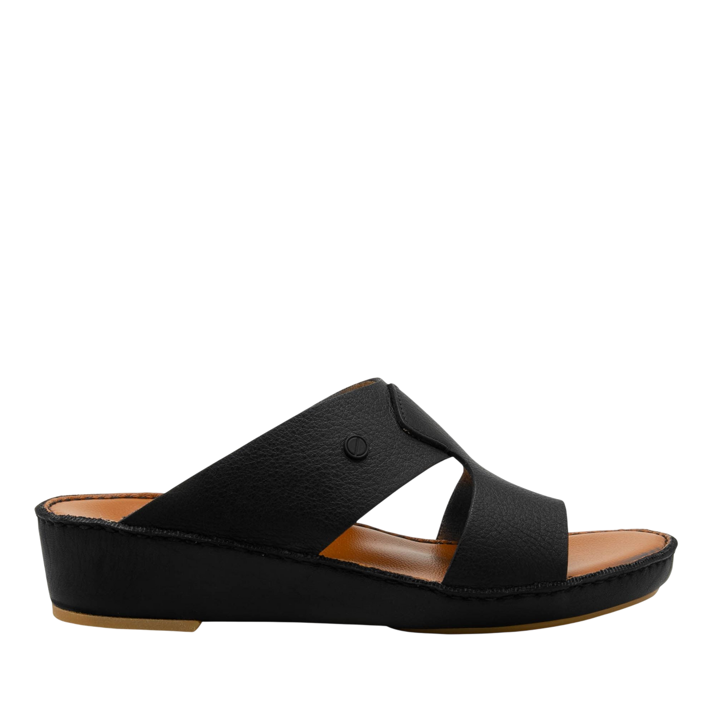 Black Peninsula Nouvo Deercalf sandals with wedge sole and open toe design