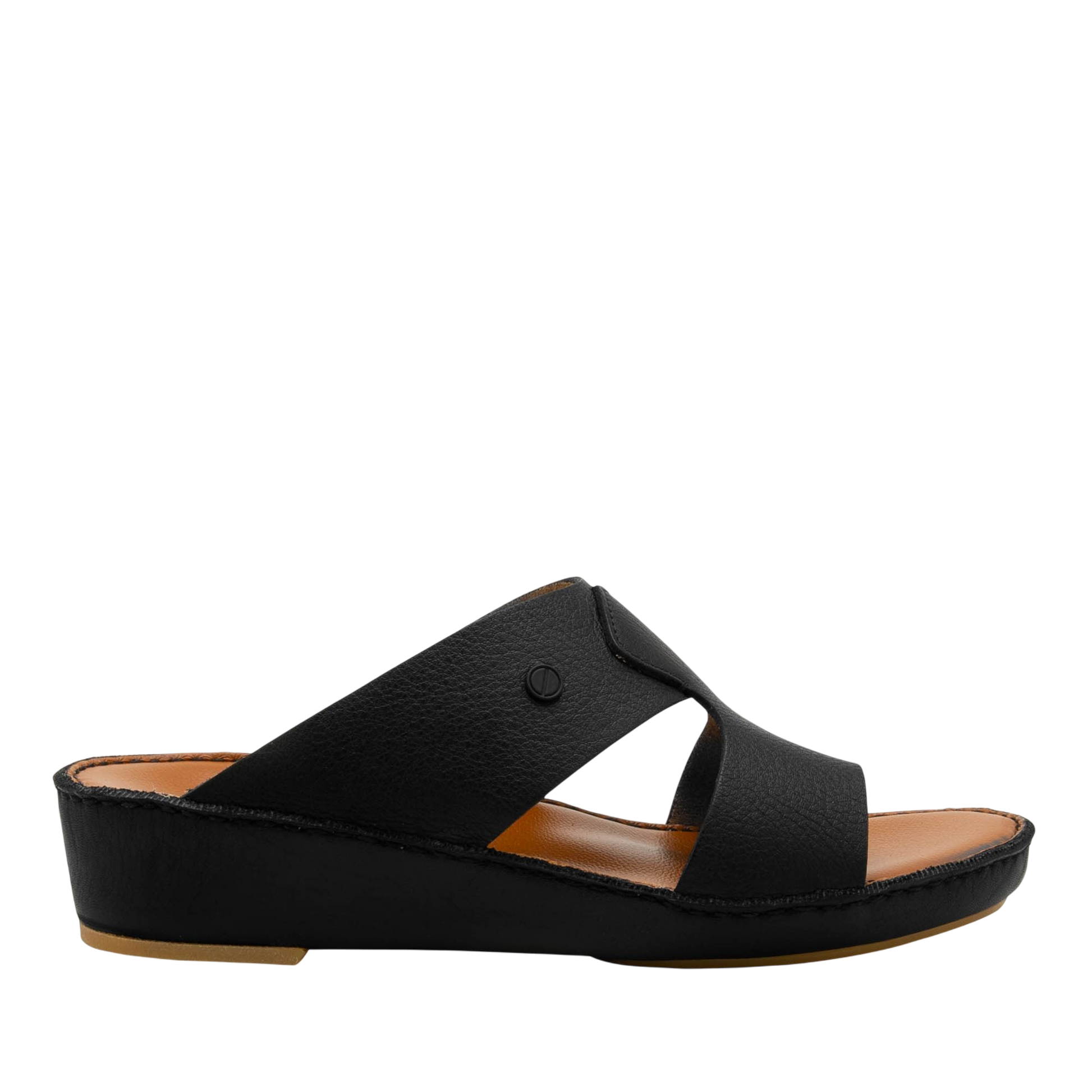 Black Peninsula Nouvo Deercalf sandals with wedge sole and open toe design