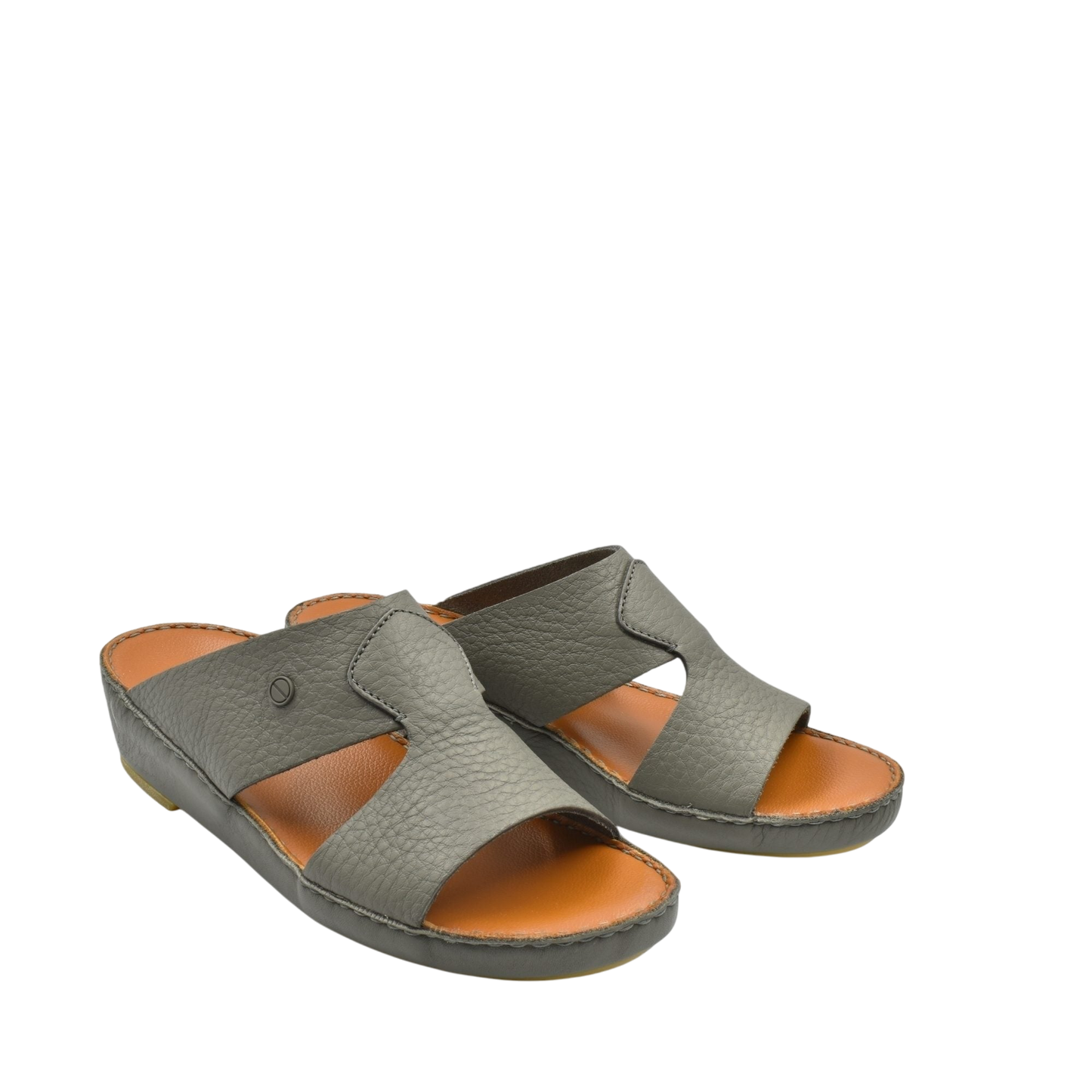 Gray Peninsula Nouvo Deercalf sandals with open toe and comfortable leather footbed