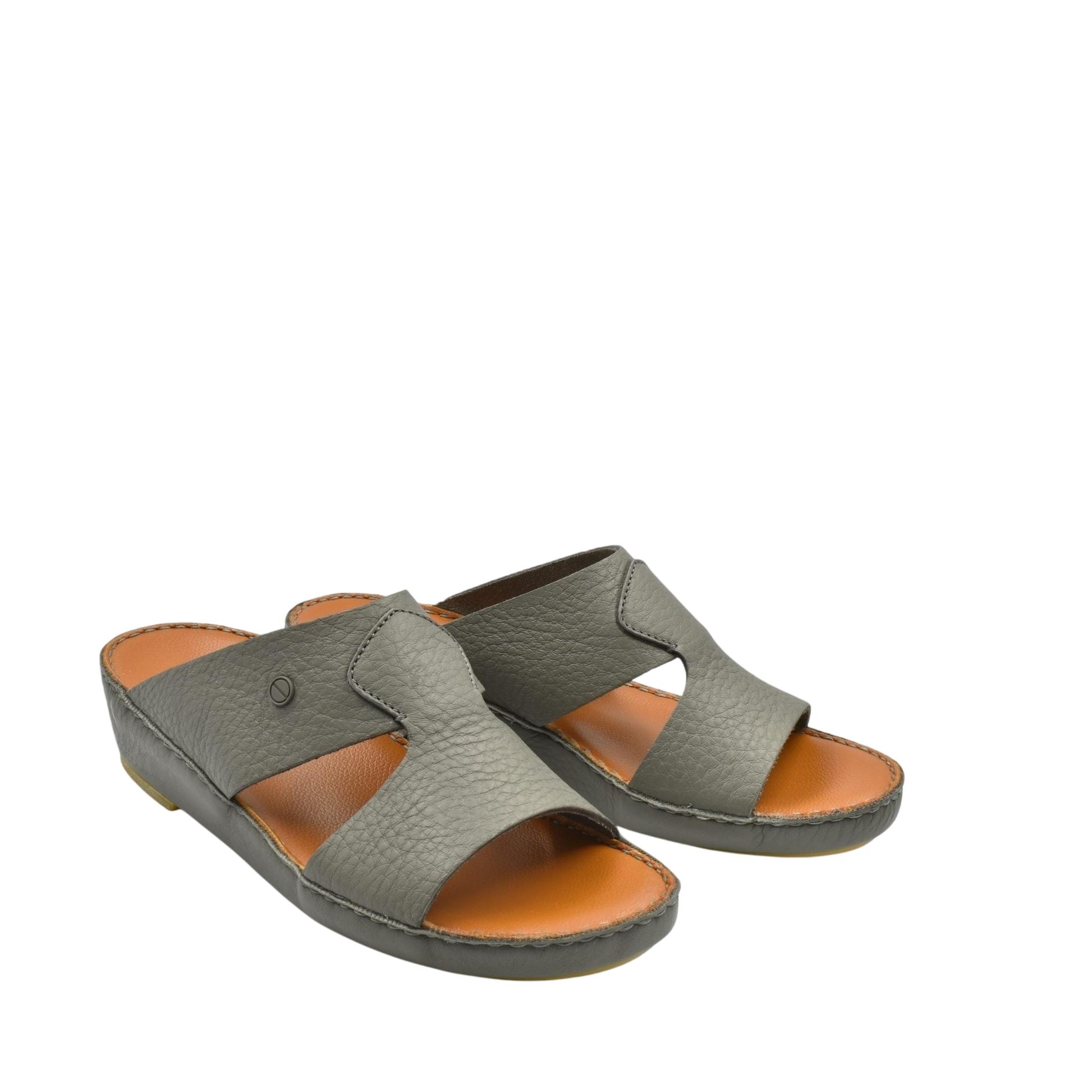 Gray Peninsula Nouvo Deercalf sandals with open toe and comfortable leather footbed