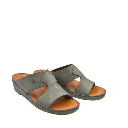 Gray Peninsula Nouvo Deercalf sandals with open toe and comfortable leather footbed