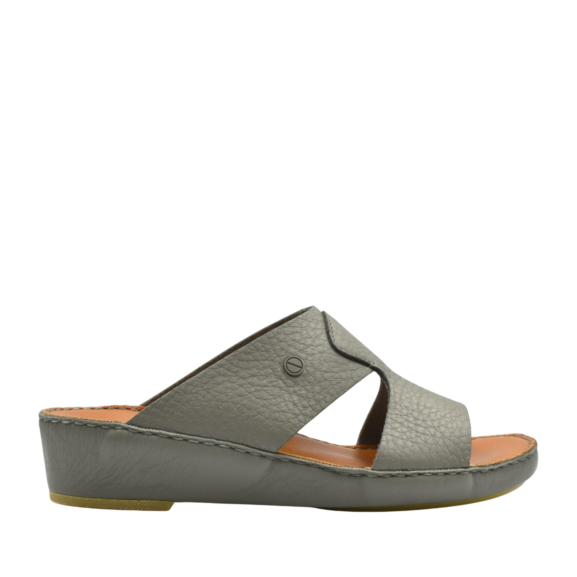 Gray Peninsula Nouvo Deercalf sandals with open toe and cushioned sole from Private collection