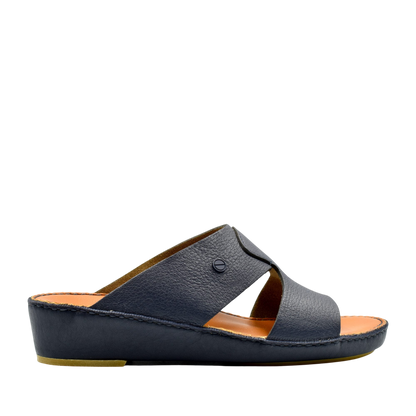 Black Peninsula Nouvo Deercalf sandals with open toe and wedge sole for comfortable wear