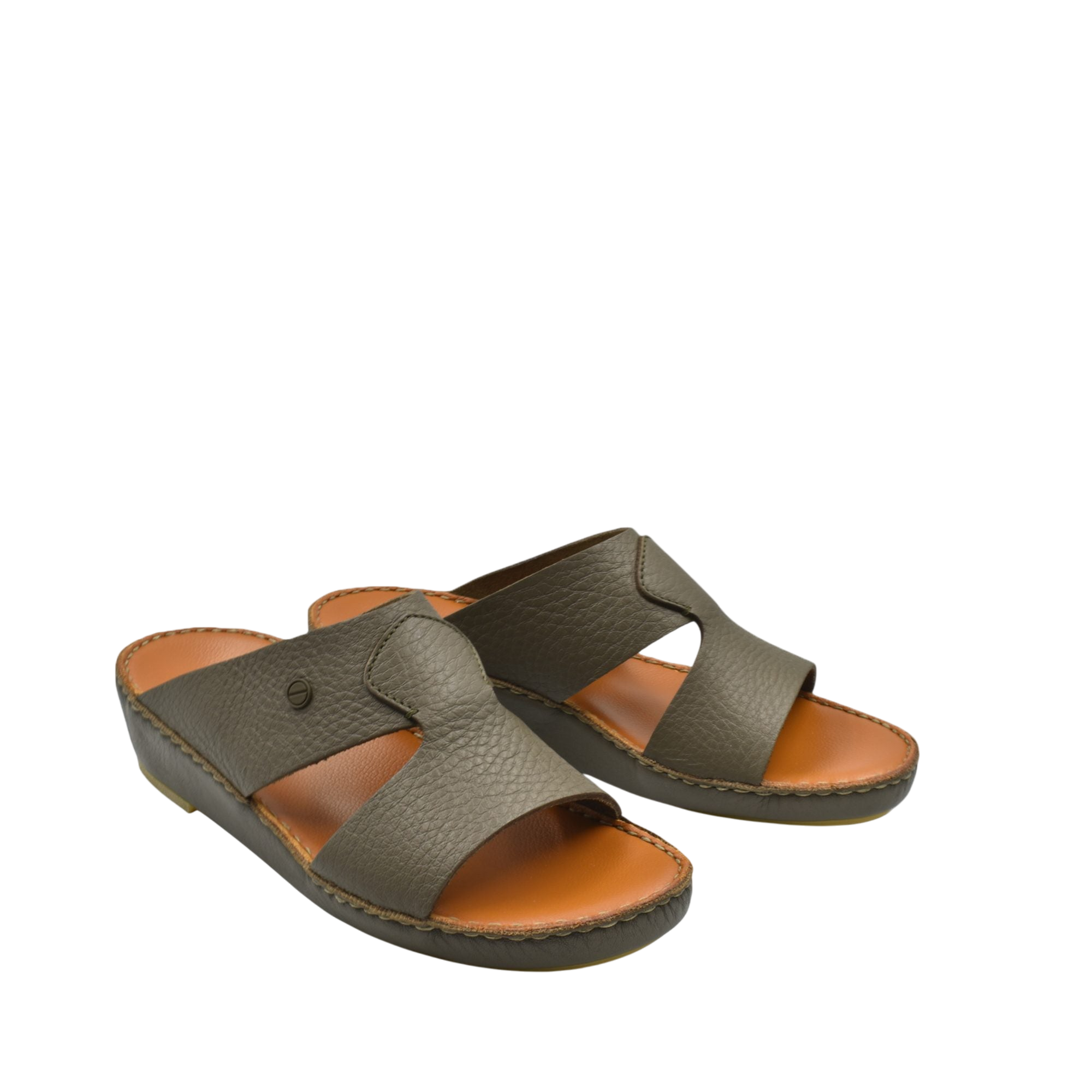 Brown Peninsula Nouvo Deercalf sandals with textured leather upper and cushioned footbed for comfort