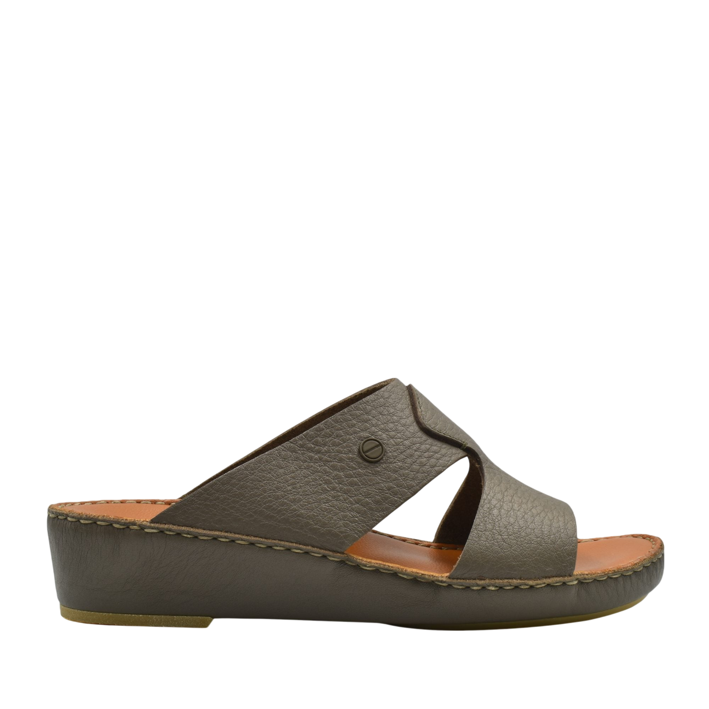 Gray Peninsula Nouvo Deercalf sandals with wedge sole and open toe design from Private collection