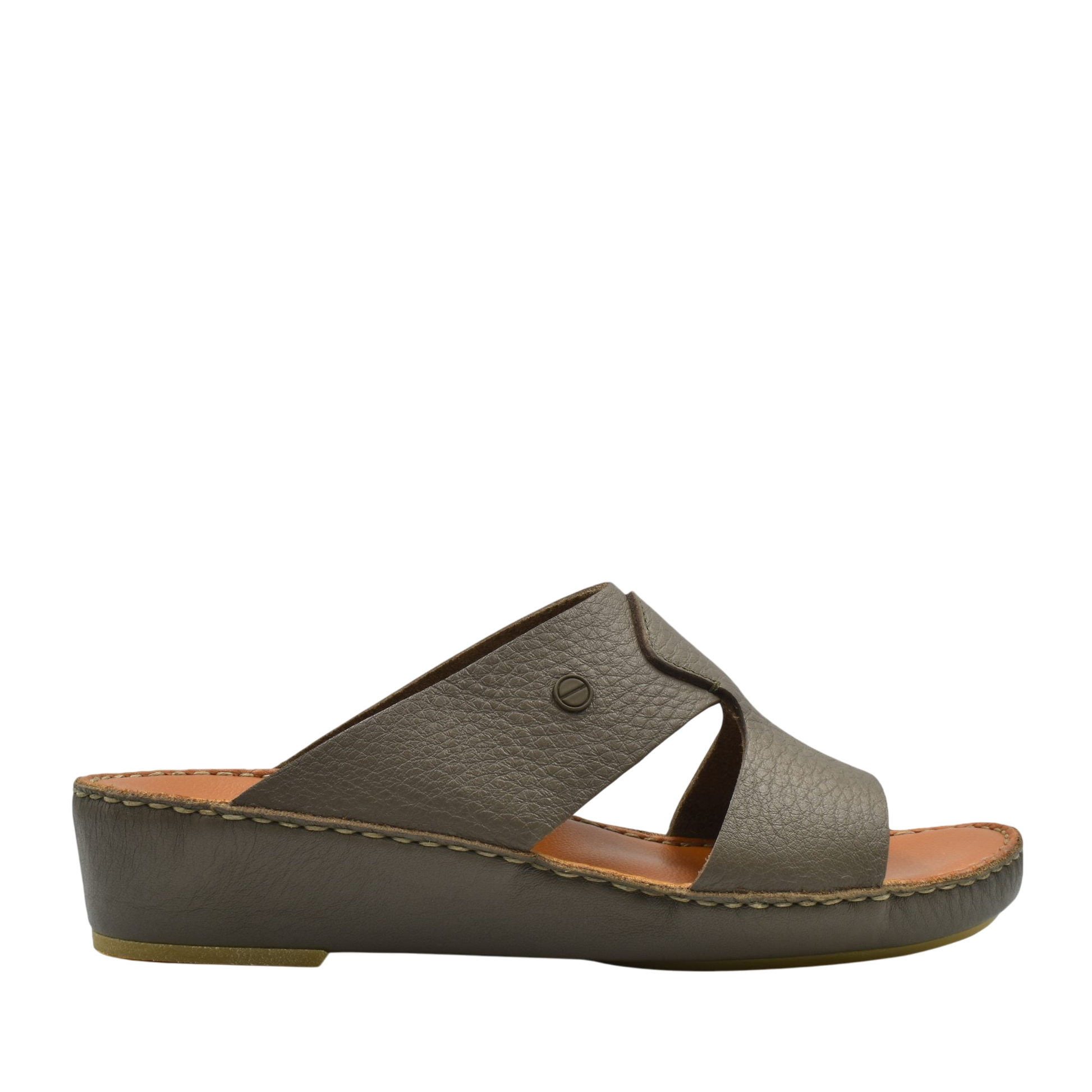 Gray Peninsula Nouvo Deercalf sandals with wedge sole and open toe design from Private collection