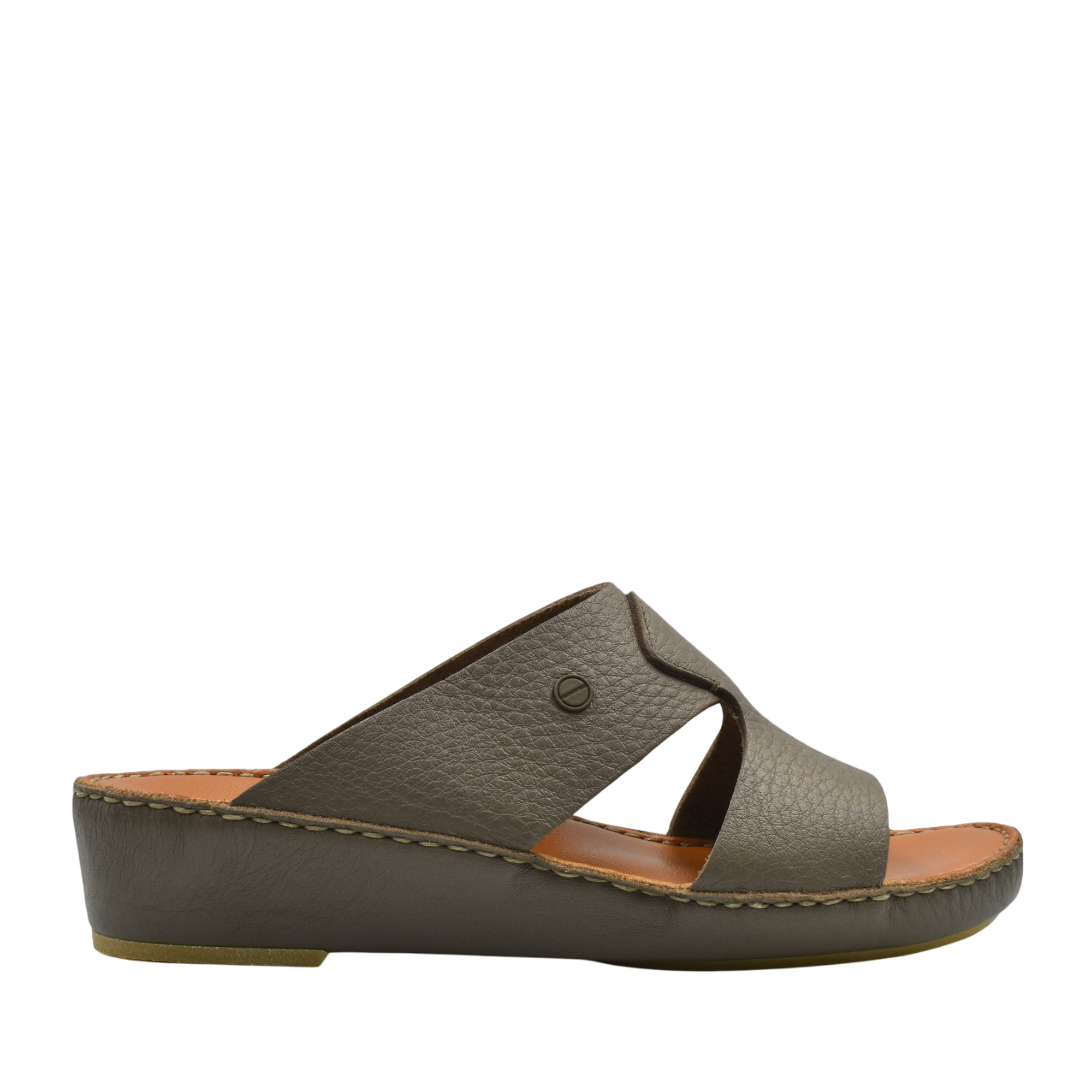 Gray Peninsula Nouvo Deercalf sandals with wedge sole and open toe design from Private collection