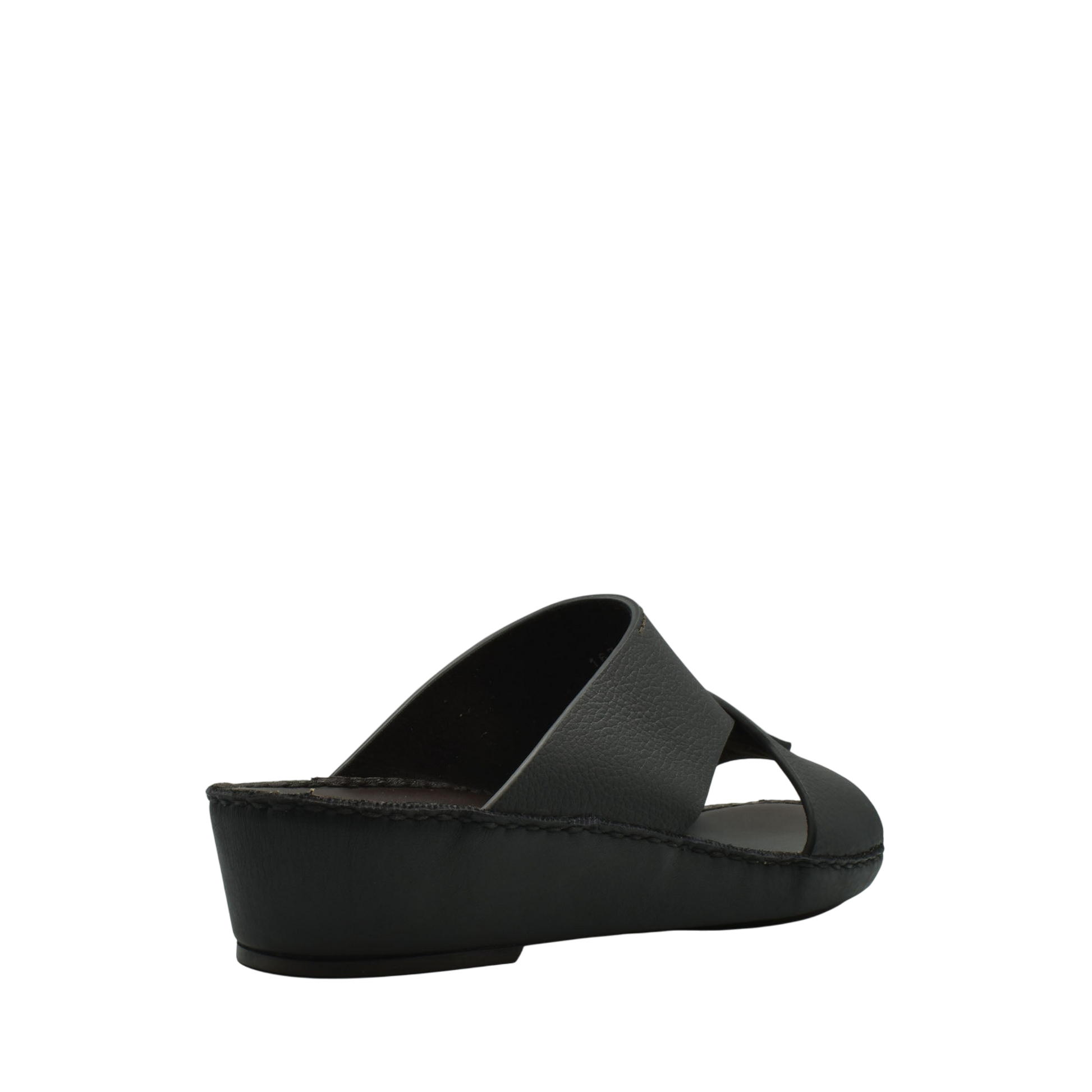 Black Piega Nuovo sandals with wedge heel and open toe design from Private collection