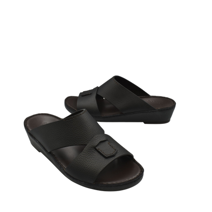 Black Piega Nuovo sandals with wide straps and cushioned footbed from Private collection