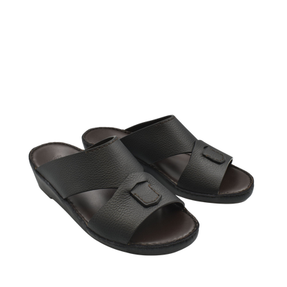 Black Piega Nuovo sandals with textured straps and cushioned sole for comfortable wear