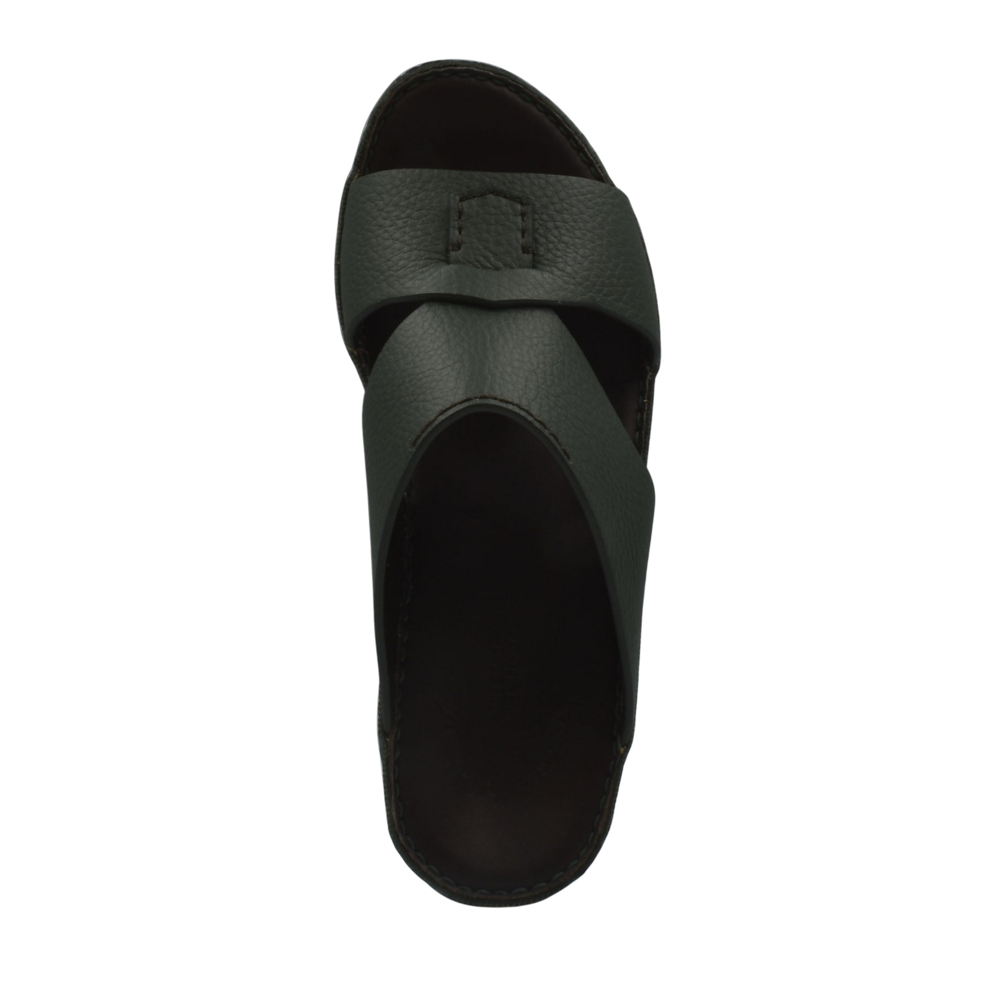 Black leather Piega Nuovo sandals with crisscross strap design and open toe