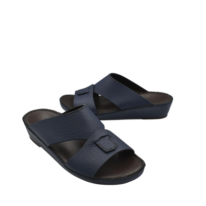 Blue Piega Nuovo sandals with textured straps and cushioned footbed from Private collection