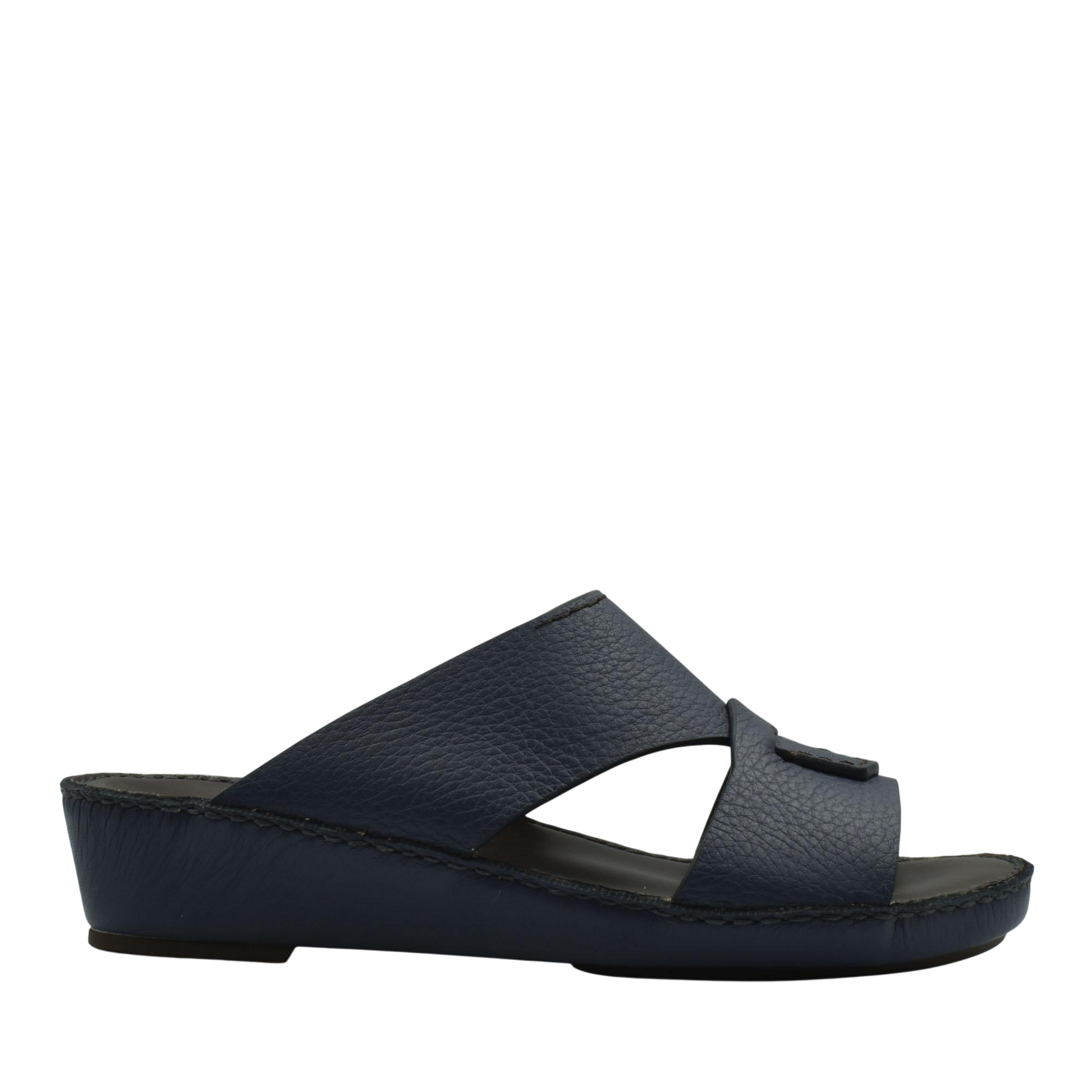 Black Piega Nuovo sandals with wide crisscross straps and low wedge sole from Private collection