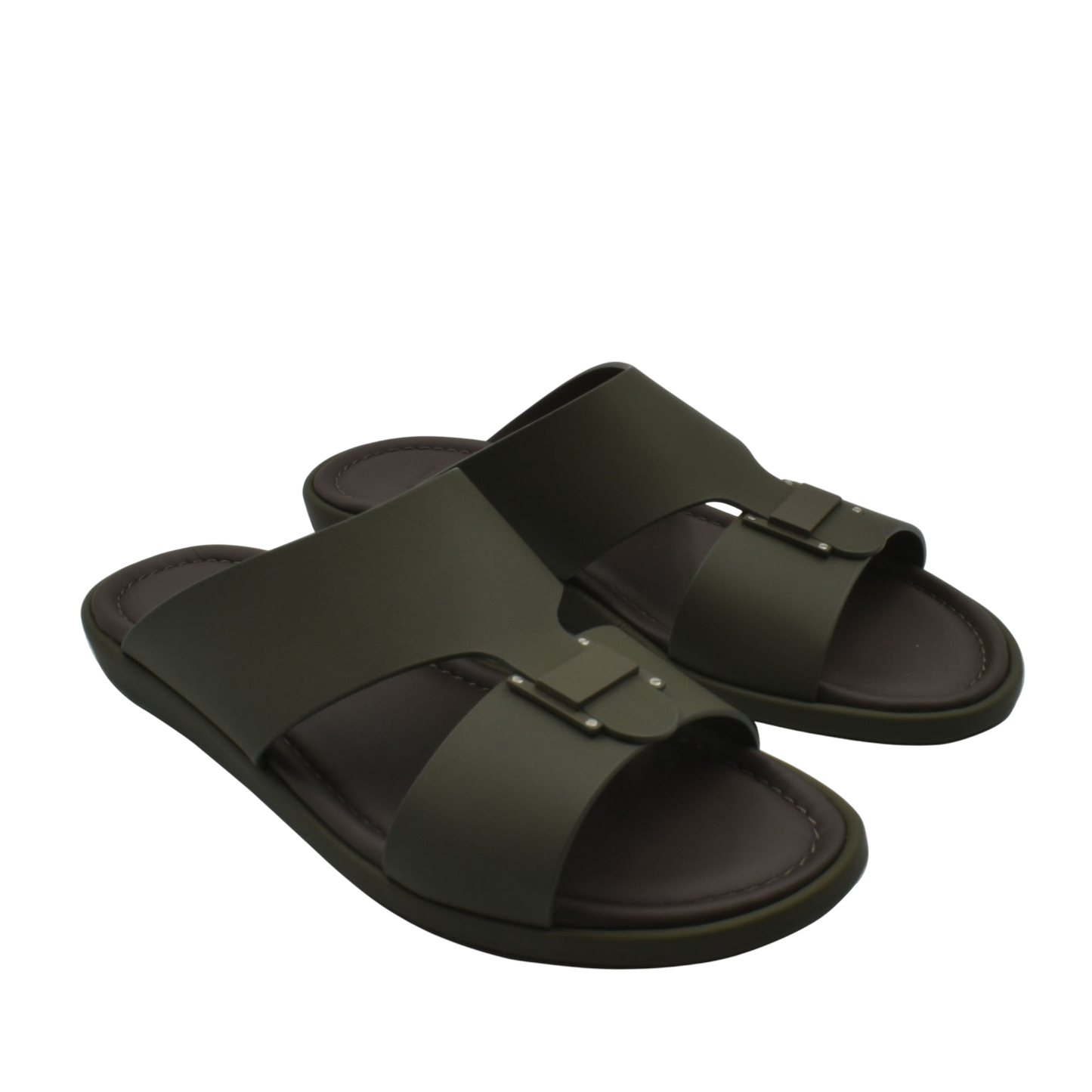 Brown slip-on sandals from Private collection prestige casual footwear with adjustable straps