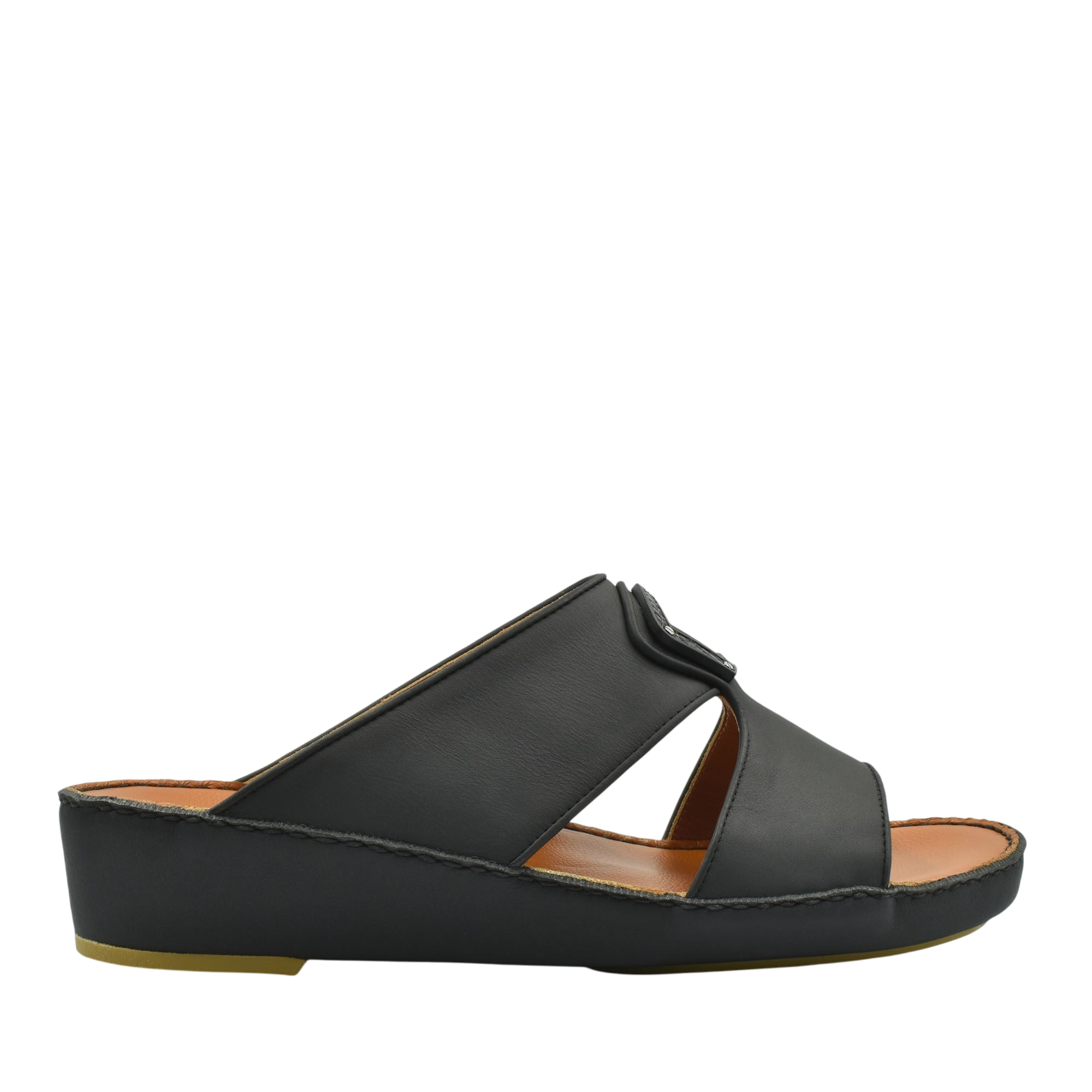Black Peninsula Taglio sandals with wedge heel and open toe design for comfortable wear
