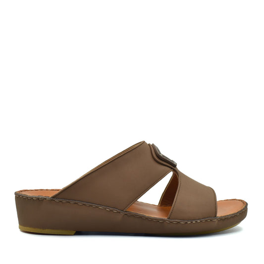 Brown Peninsula Taglio sandals with wedge heel and open toe design from Private collection