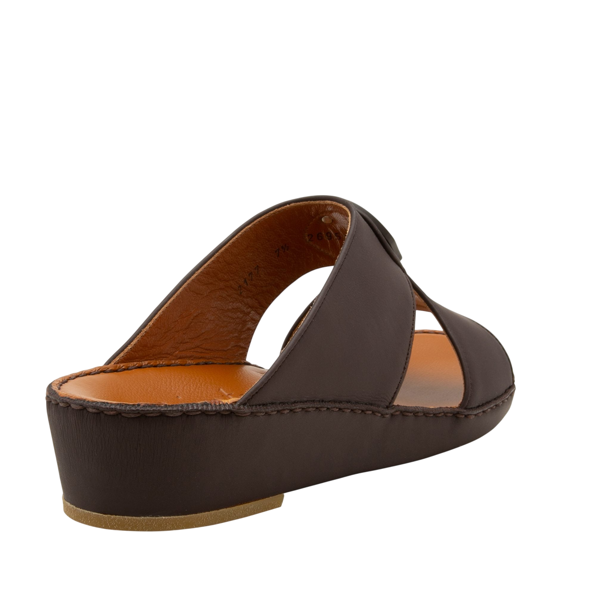 Brown Peninsula Taglio sandals with leather upper and cushioned sole for comfortable wear