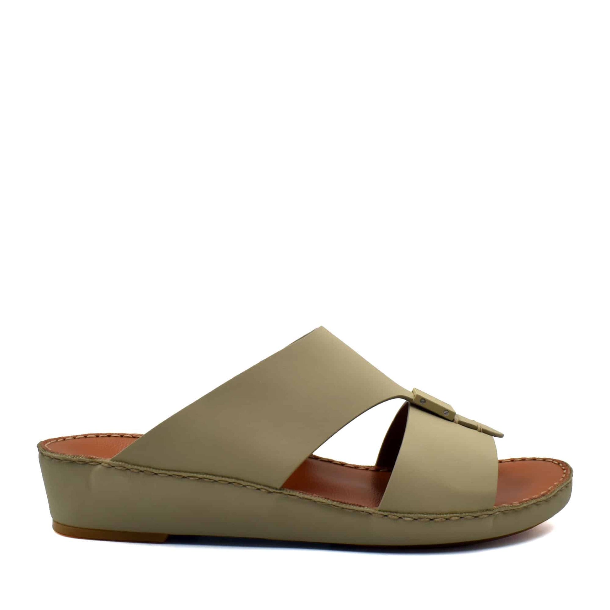 Beige Quadratura Gomato sandals with open toe design and comfortable wedge sole