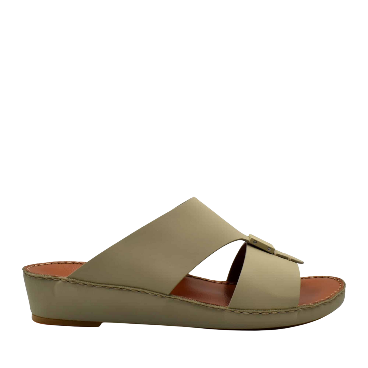 Beige Quadratura Gomato sandals with open toe design and comfortable wedge sole