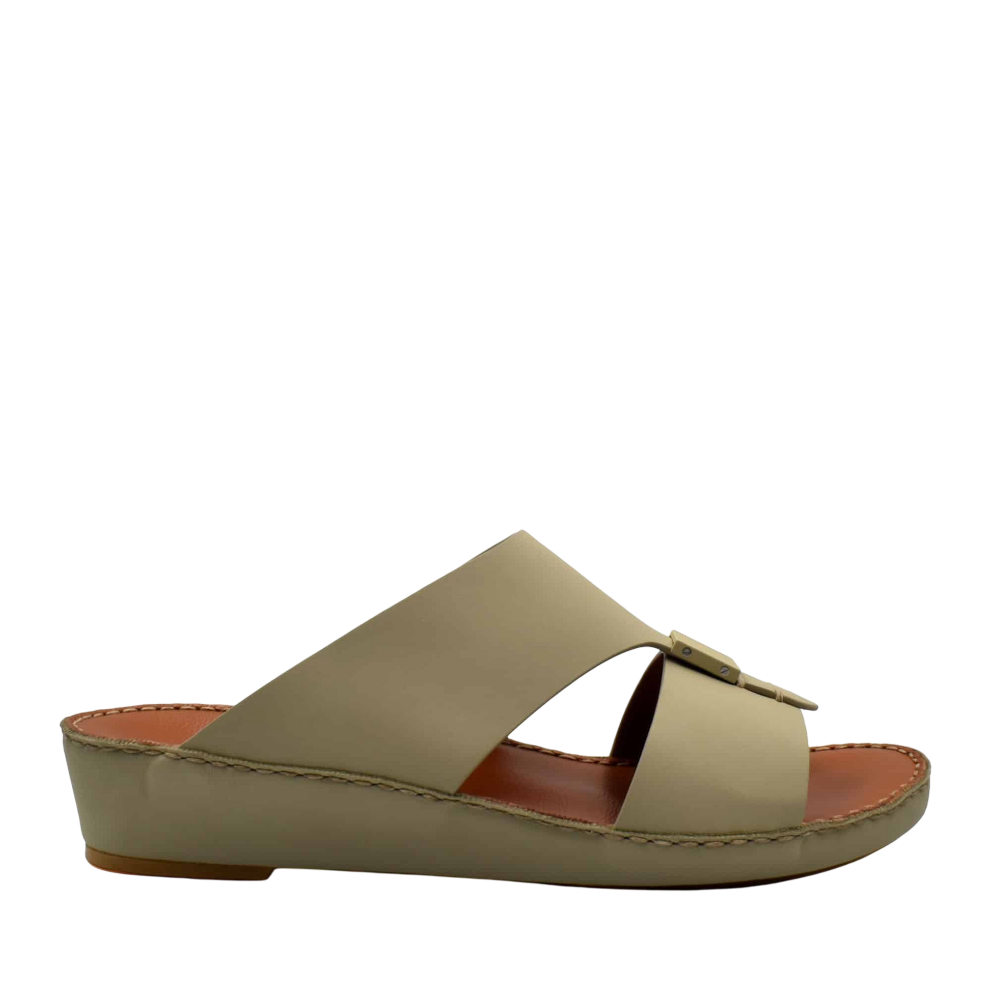 Beige Quadratura Gomato sandals with open toe design and comfortable wedge sole