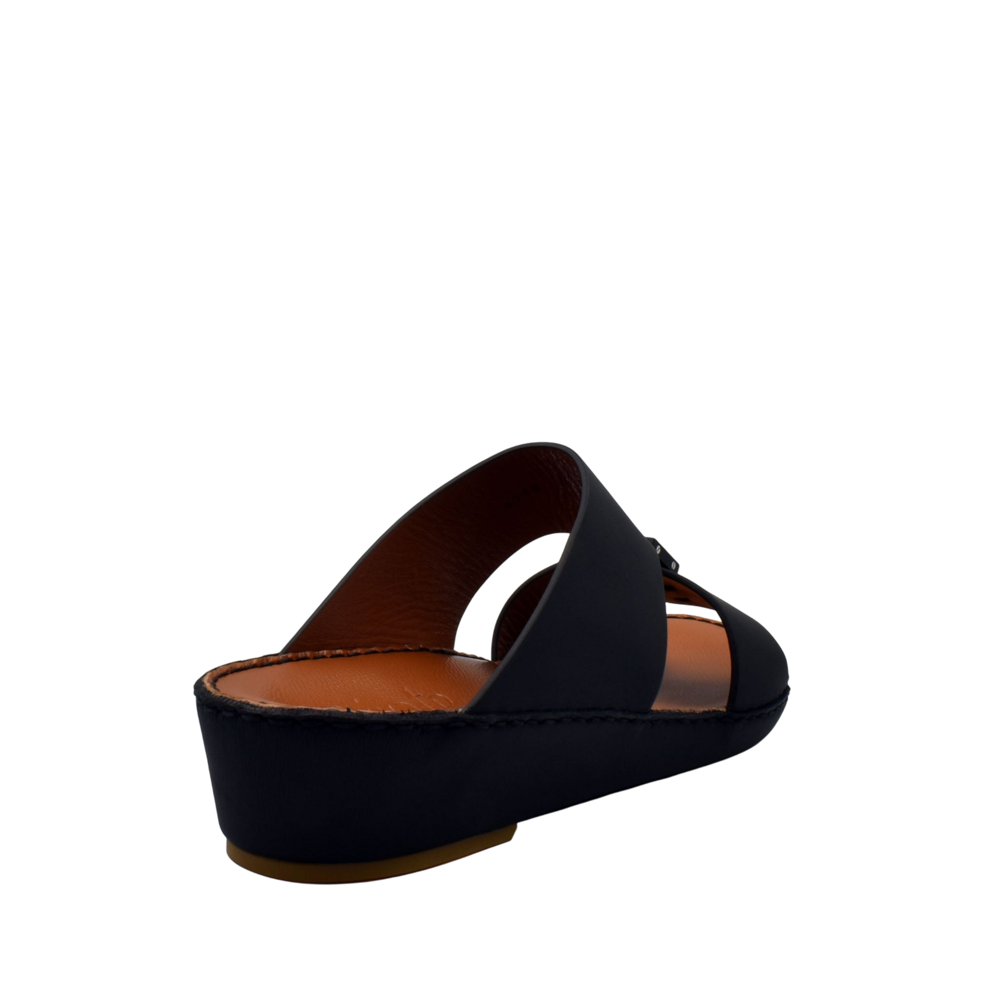 Black Quadratura Gomato sandals with open toe and cushioned sole from Private Collection