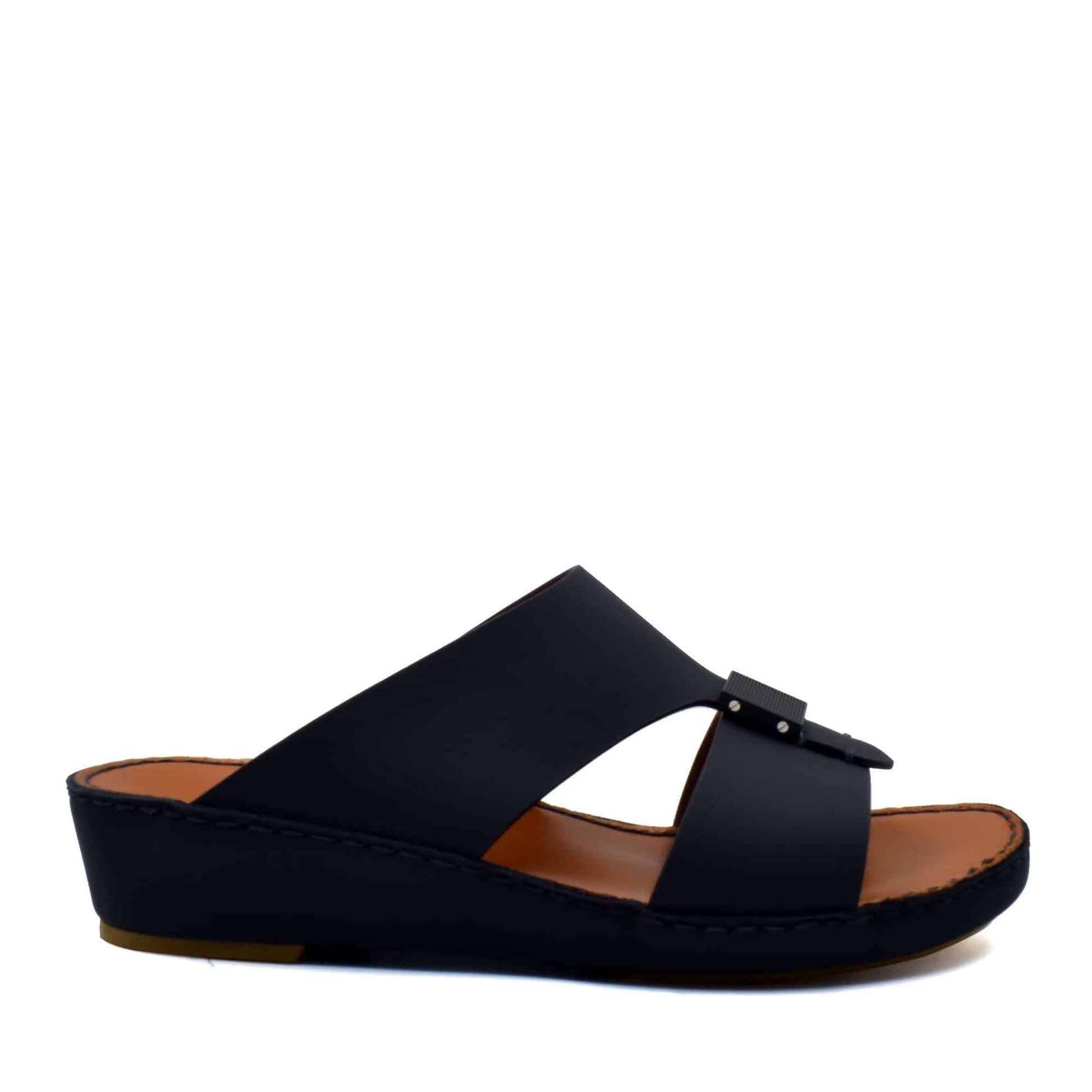Black Quadratura Gomato sandals with cushioned footbed and adjustable strap from Private collection