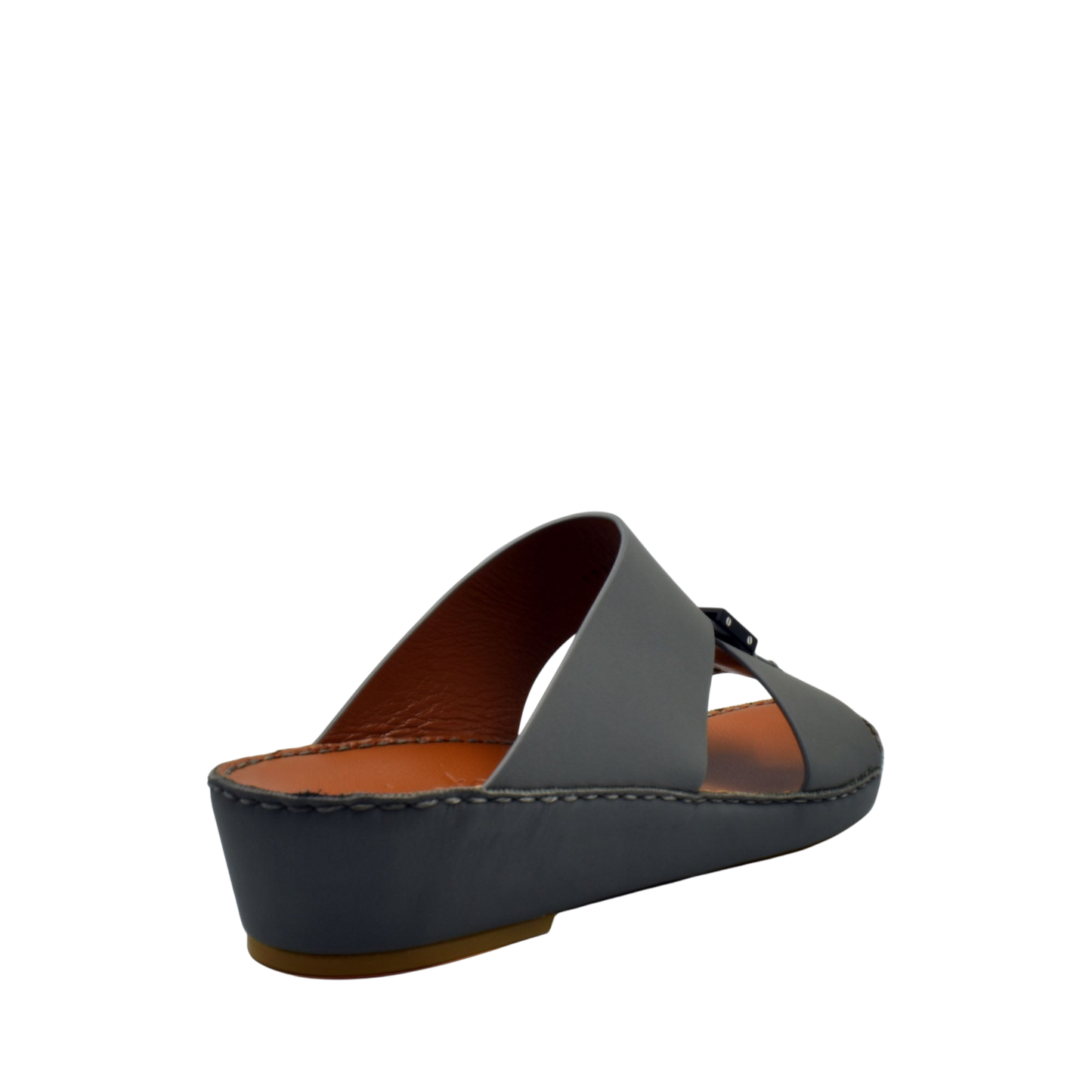Gray Quadratura Gomato slides with leather insole and wedge heel from Private collection