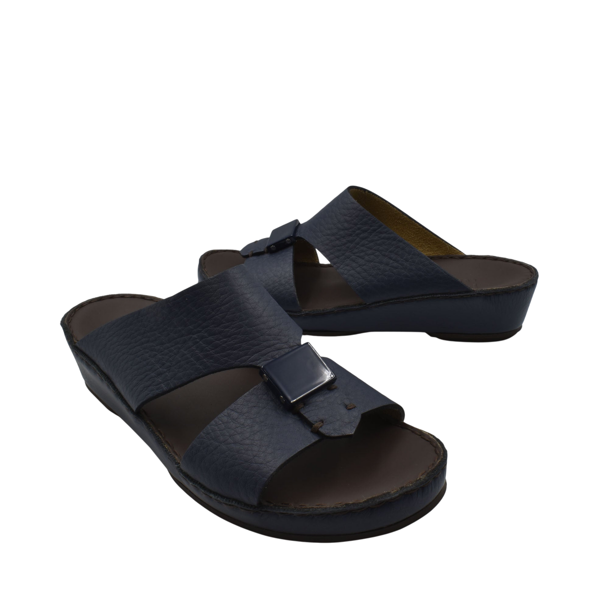 Black Quadratura Isola Lustre sandals with two wide straps and a small heel from Private Collection