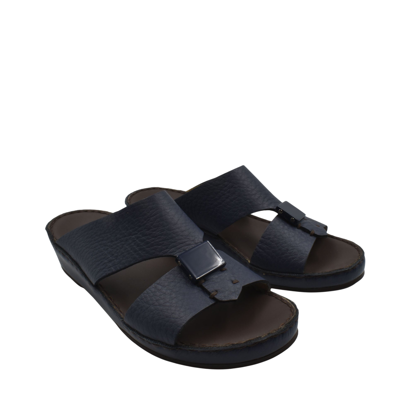 Black leather Quadratura Isola Lustre sandals with buckle detail and comfortable sole