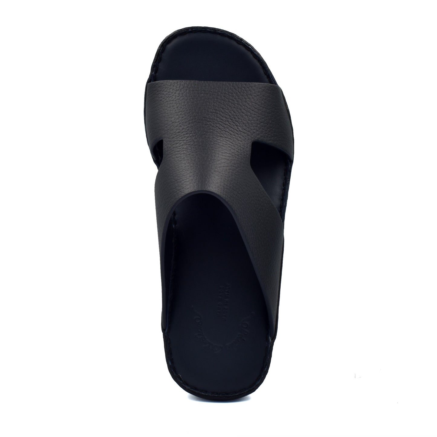 Black Private Collection Western leather sandals with wide crisscross strap design