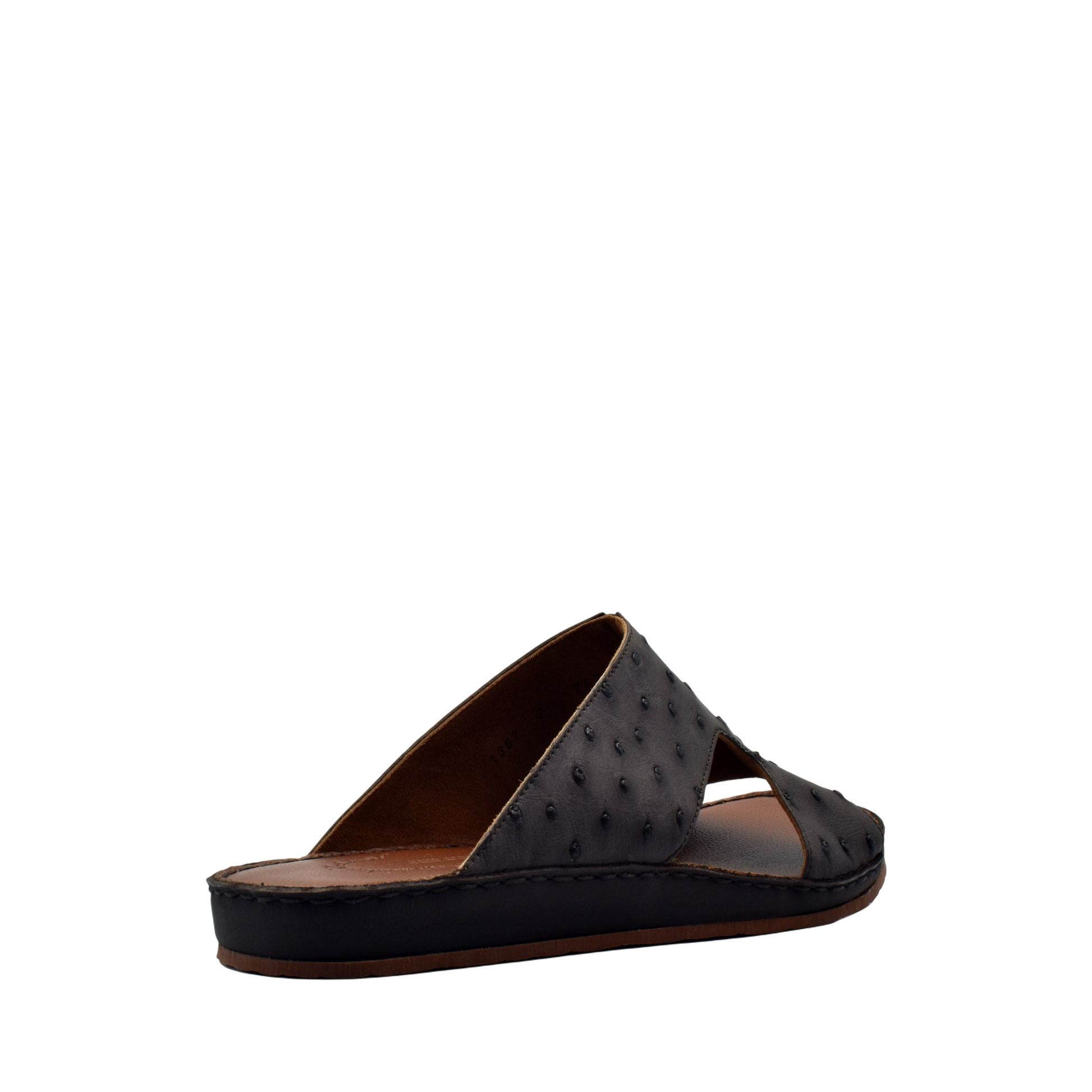 Black western style edredon shoes with open design and textured leather from Private Collection