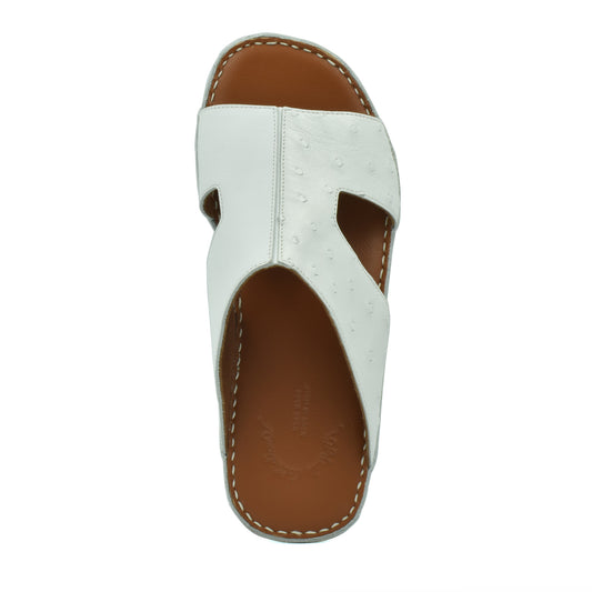 White western style edredon shoes with brown sole and stitched edges from Private Collection
