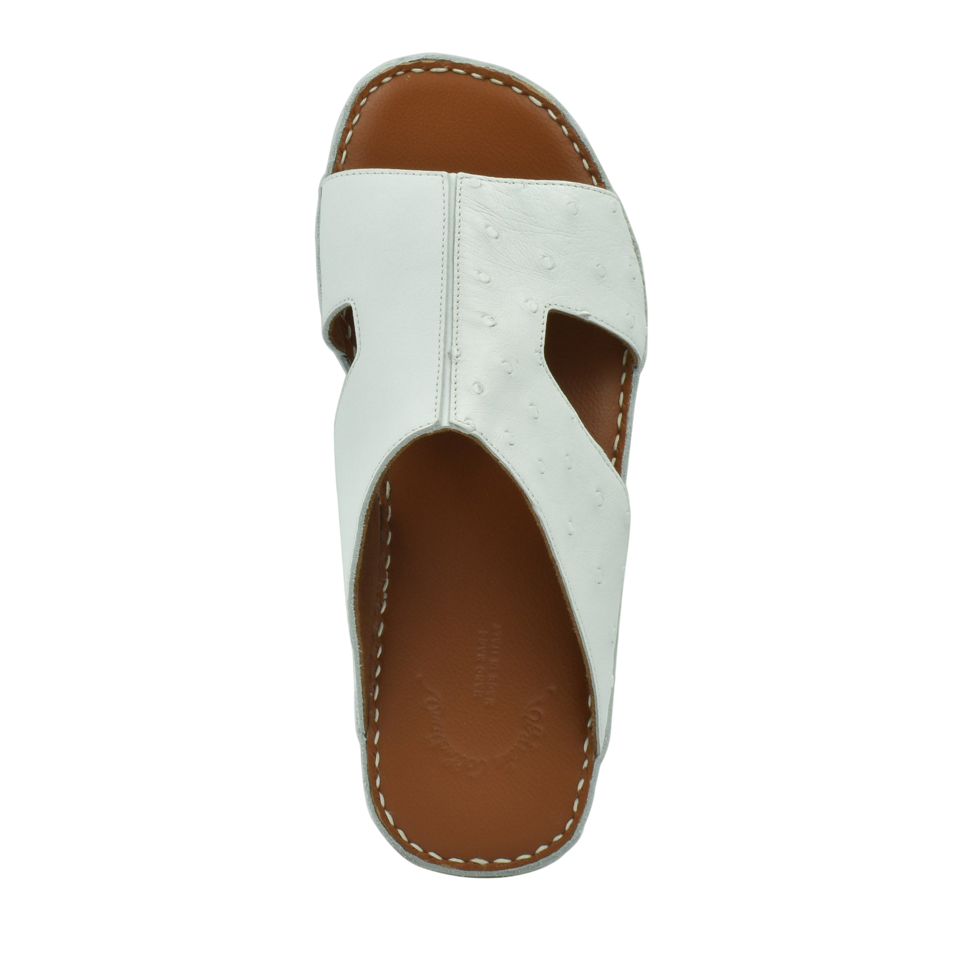 White western style edredon shoes with brown sole and stitched edges from Private Collection