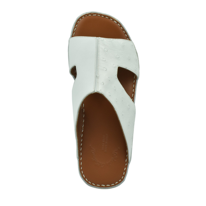 White western style edredon shoes with brown sole and stitched edges from Private Collection